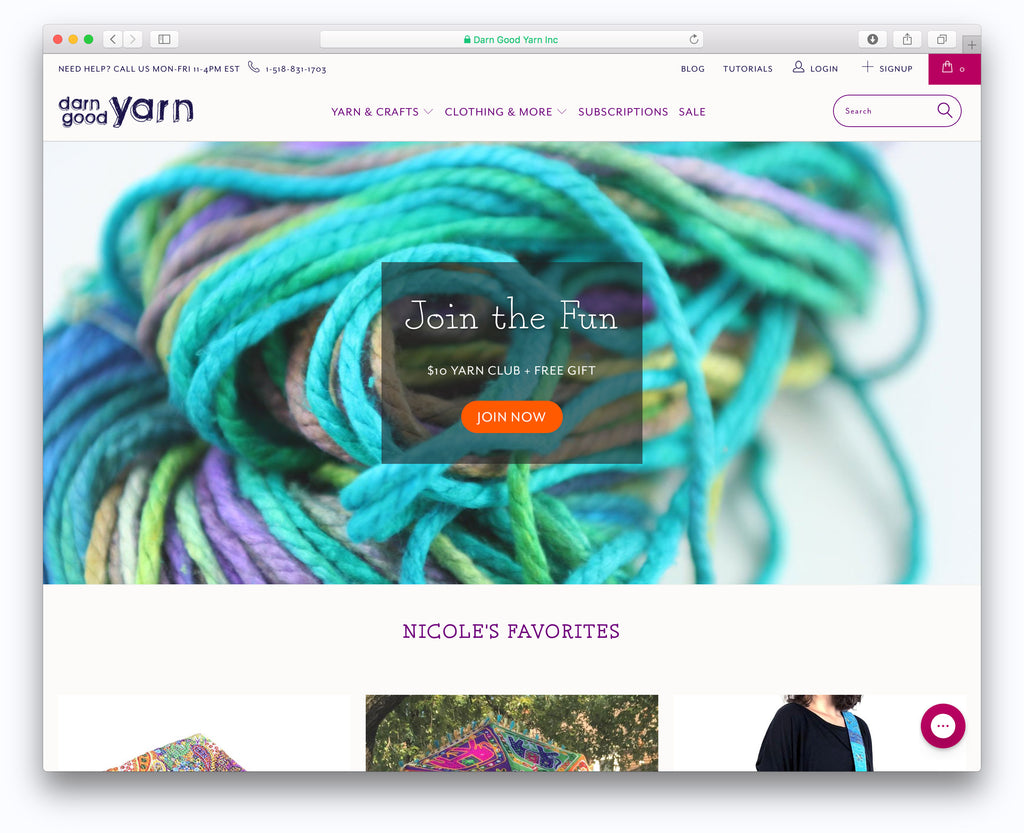 Yarn, Crafts, and Artisan Goods: Darn Good Yarn